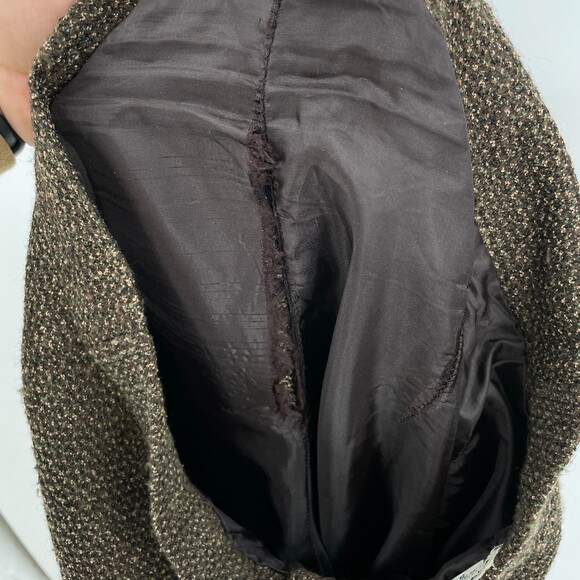 GIANNI SPORT Vintage High Rise Brown Green Wool Knit Trouser Pants Size 8 - Picture 6 of 6